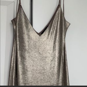 Gold Zara dress
